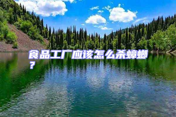食品工廠應該怎么殺蟑螂？