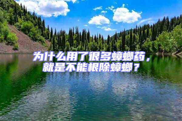 為什么用了很多蟑螂藥，就是不能根除蟑螂？
