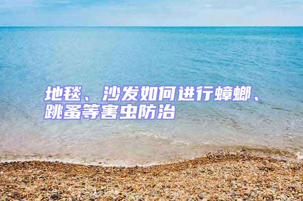 地毯、沙發如何進行蟑螂、跳蚤等害蟲防治