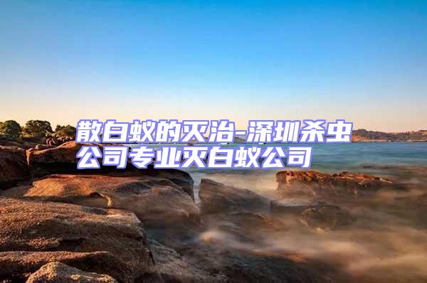 散白蟻的滅治-深圳殺蟲公司專業滅白蟻公司