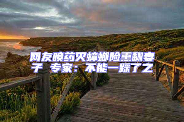 網(wǎng)友噴藥滅蟑螂險(xiǎn)熏翻妻子 專(zhuān)家：不能一踩了之