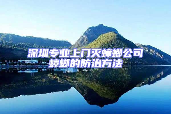 深圳專(zhuān)業(yè)上門(mén)滅蟑螂公司蟑螂的防治方法