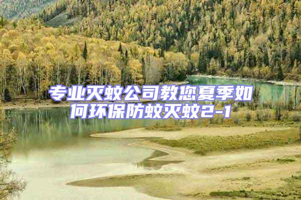 專業滅蚊公司教您夏季如何環保防蚊滅蚊2-1