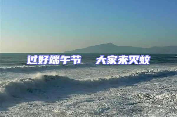 過(guò)好端午節(jié)  大家來(lái)滅蚊