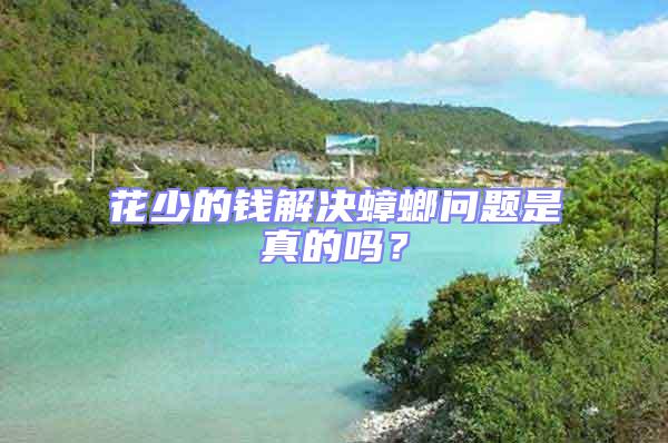 花少的錢解決蟑螂問題是真的嗎？