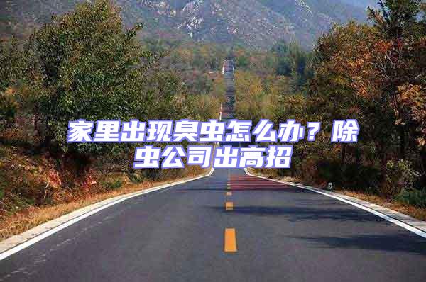家里出現(xiàn)臭蟲怎么辦？除蟲公司出高招