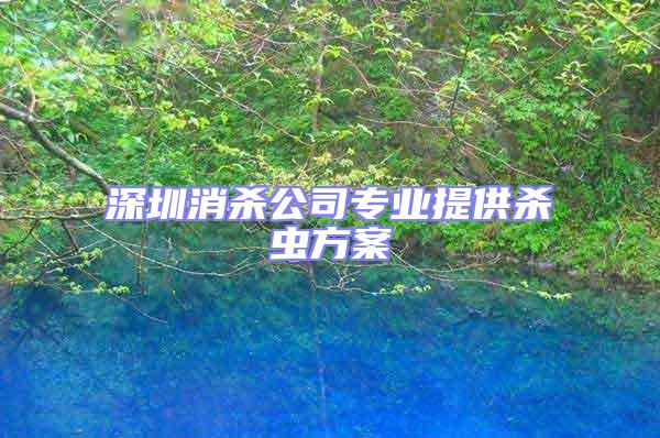 深圳消殺公司專業(yè)提供殺蟲方案
