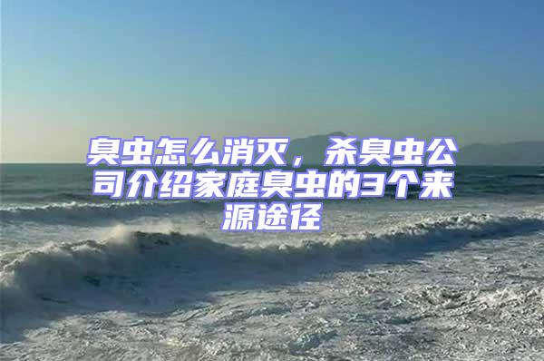 臭蟲怎么消滅，殺臭蟲公司介紹家庭臭蟲的3個來源途徑