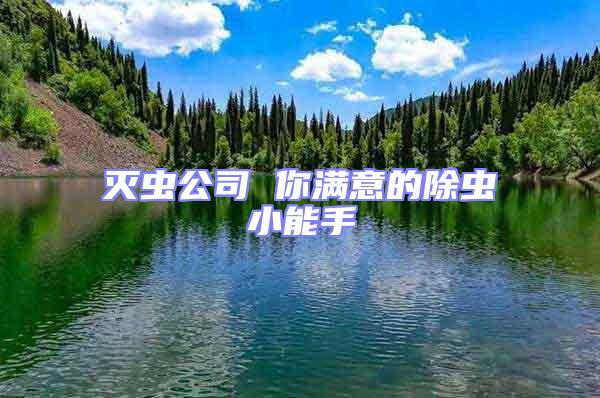 滅蟲公司 你滿意的除蟲小能手