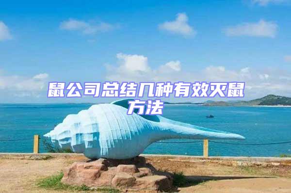 鼠公司總結幾種有效滅鼠方法