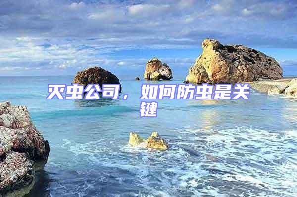 滅蟲公司，如何防蟲是關鍵