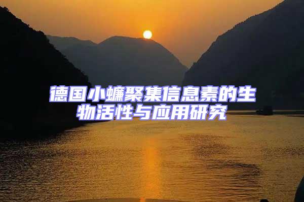 德國(guó)小蠊聚集信息素的生物活性與應(yīng)用研究