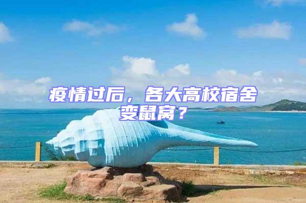 疫情過后，各大高校宿舍變鼠窩？