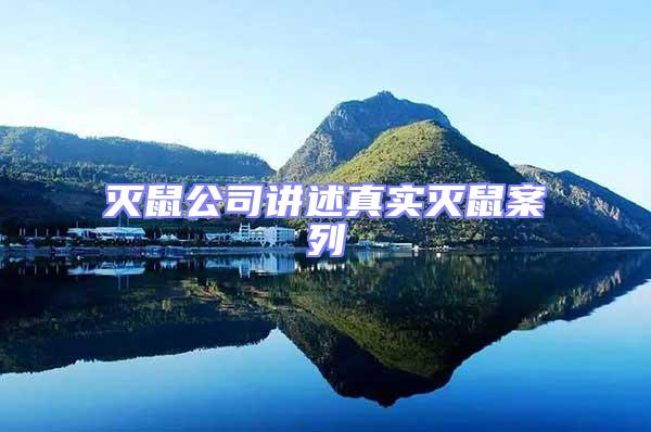 滅鼠公司講述真實(shí)滅鼠案列