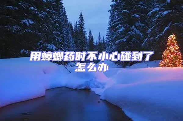 用蟑螂藥時(shí)不小心碰到了怎么辦