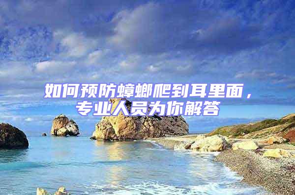 如何預防蟑螂爬到耳里面，專業人員為你解答