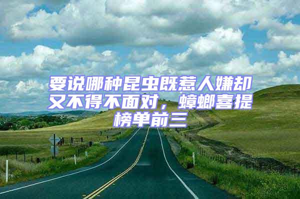 要說(shuō)哪種昆蟲(chóng)既惹人嫌卻又不得不面對(duì)，蟑螂喜提榜單前三