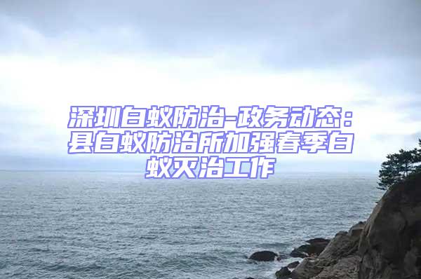 深圳白蟻防治-政務(wù)動(dòng)態(tài)：縣白蟻防治所加強(qiáng)春季白蟻滅治工作