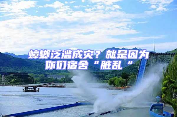 蟑螂泛濫成災(zāi)？就是因為你們宿舍“臟亂“