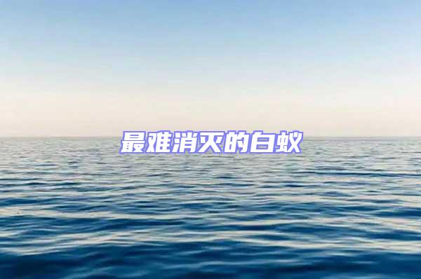 最難消滅的白蟻