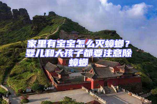 家里有寶寶怎么滅蟑螂？嬰兒和大孩子都要注意除蟑螂