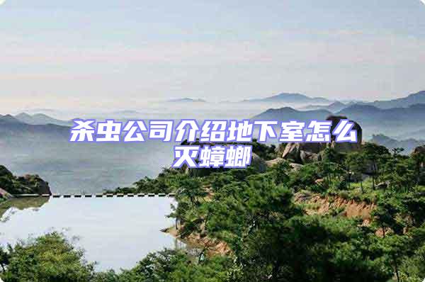 殺蟲公司介紹地下室怎么滅蟑螂