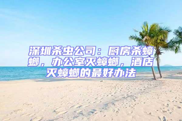 深圳殺蟲公司：廚房殺蟑螂，辦公室滅蟑螂，酒店滅蟑螂的最好辦法