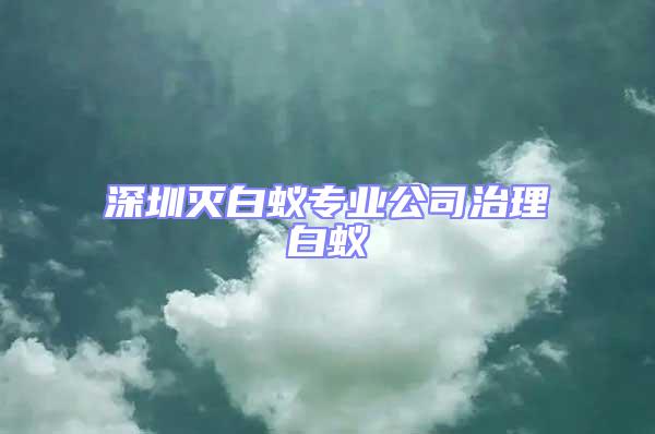 深圳滅白蟻專業(yè)公司治理白蟻