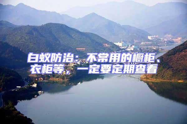 白蟻防治：不常用的櫥柜、衣柜等，一定要定期查看