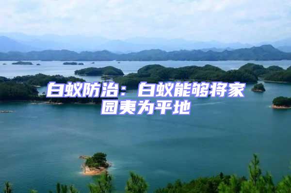 白蟻防治：白蟻能夠?qū)⒓覉@夷為平地