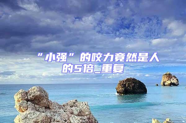 “小強”的咬力竟然是人的5倍_重復(fù)