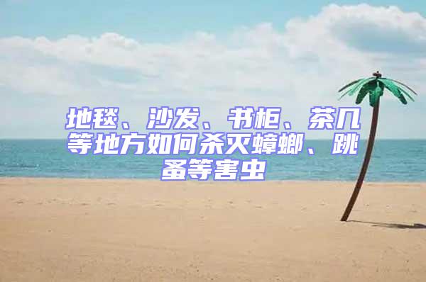 地毯、沙發、書柜、茶幾等地方如何殺滅蟑螂、跳蚤等害蟲