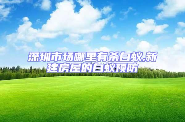 深圳市場哪里有殺白蟻,新建房屋的白蟻預(yù)防
