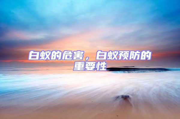 白蟻的危害，白蟻預防的重要性