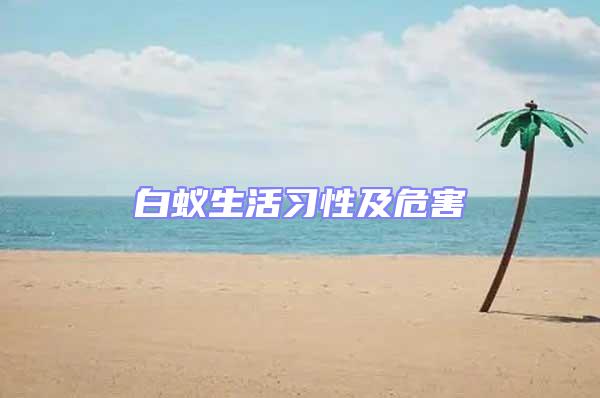 白蟻生活習(xí)性及危害