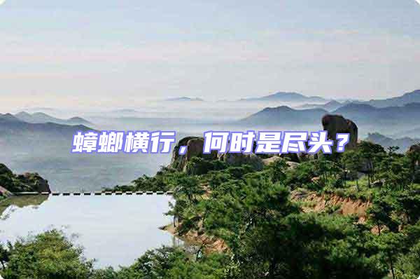 蟑螂橫行，何時是盡頭？