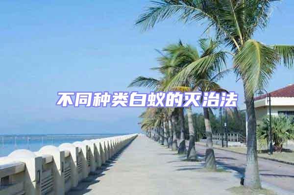 不同種類白蟻的滅治法
