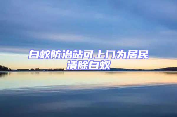 白蟻防治站可上門為居民清除白蟻