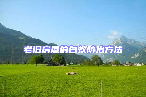 老舊房屋的白蟻防治方法
