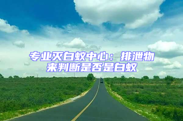 專業(yè)滅白蟻中心：排泄物來判斷是否是白蟻