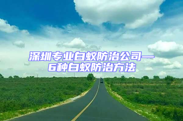 深圳專業白蟻防治公司—6種白蟻防治方法